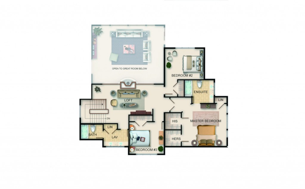 Westlake Floor Plan Upper Level Jaywest Country Homes