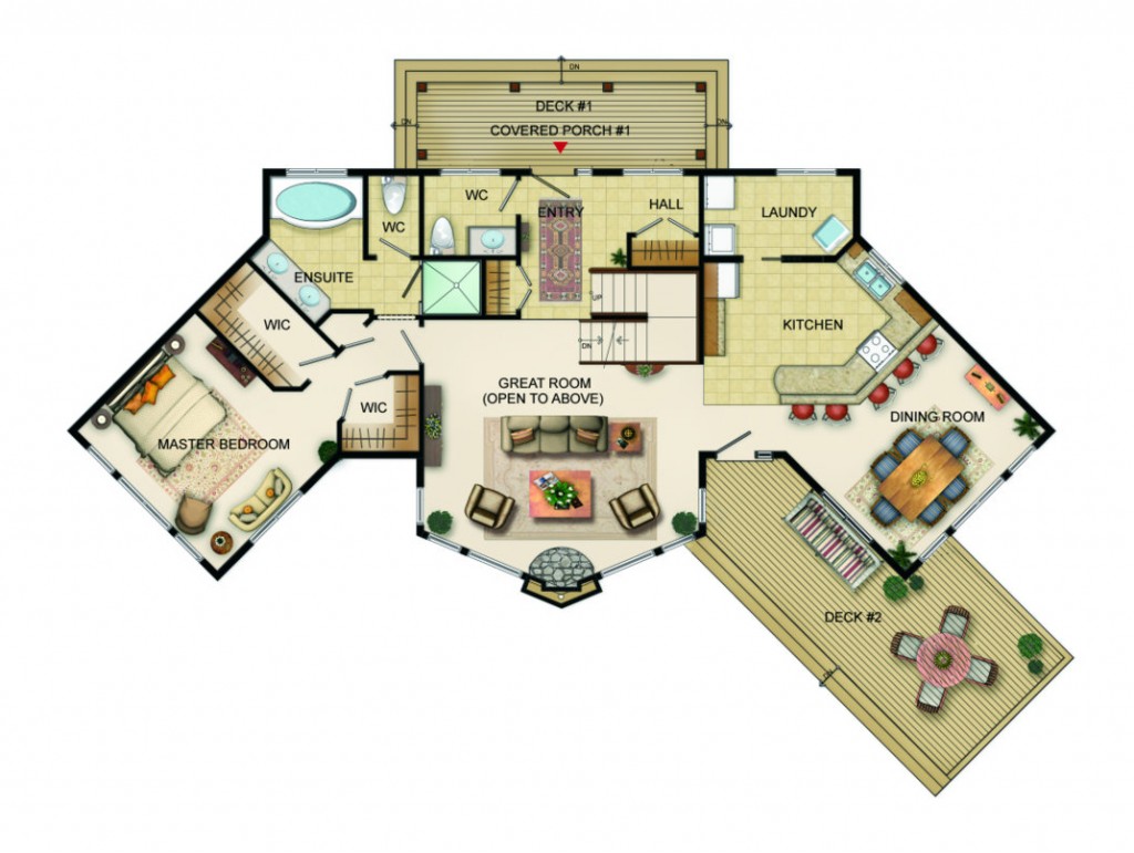 Carlyle MKIII Floor Plan Main Level JayWest Country Homes